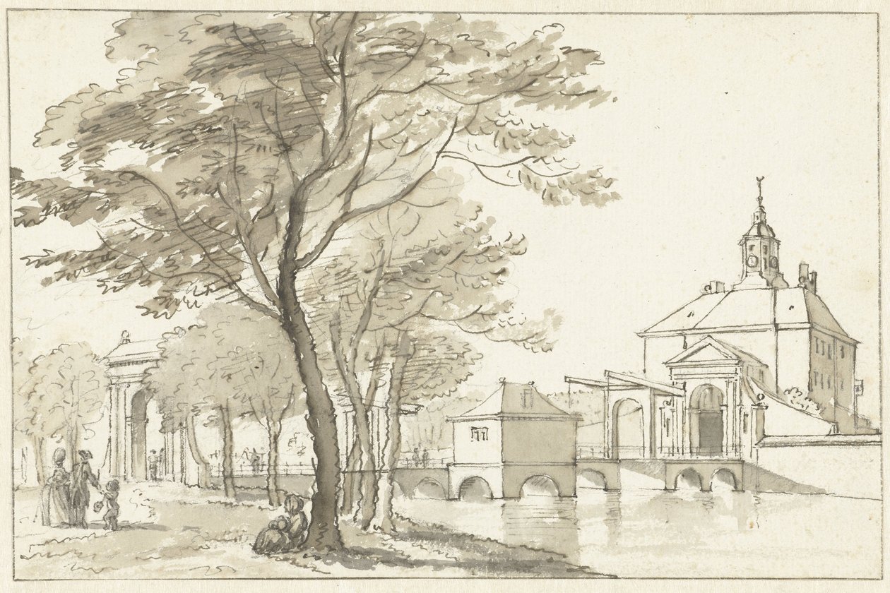 Muiderpoort, Amsterdam by Reinier Vinkeles (I)