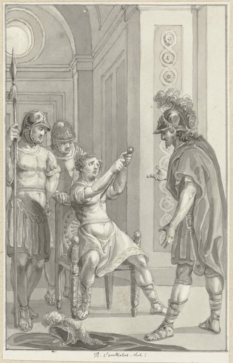 De dood van Gemellus by Reinier Vinkeles (I)