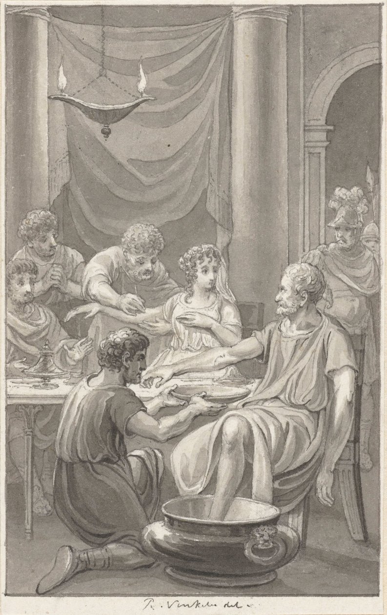 Seneca ve eşinin intiharı by Reinier Vinkeles (I)