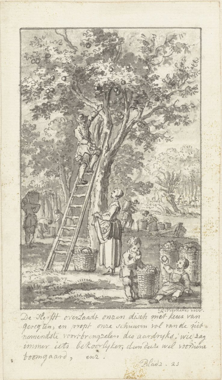 Sonbahar mevsimi by Reinier Vinkeles (I)