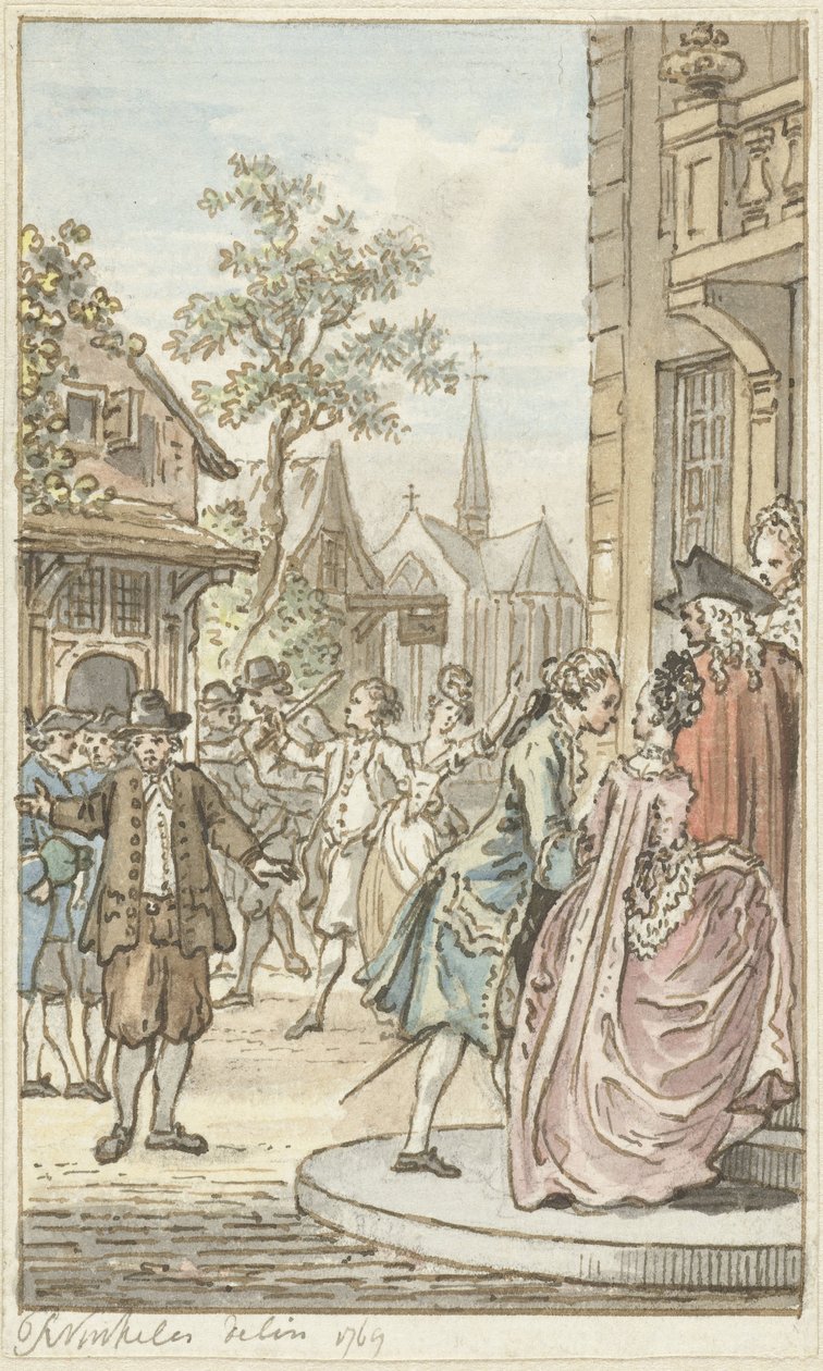 Lucas ve Clarisse by Reinier Vinkeles (I)