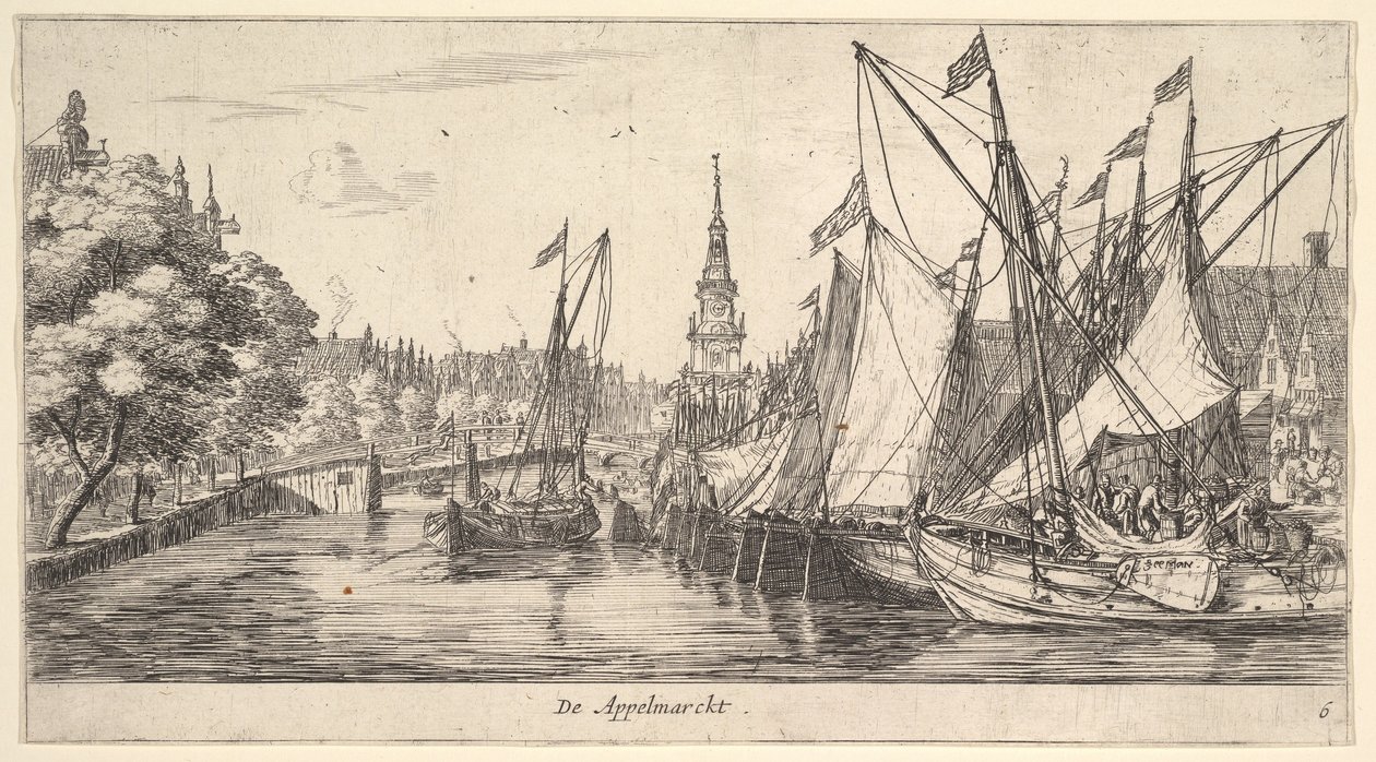 De Appelmarckt The Apple Market, Views in Amsterdam