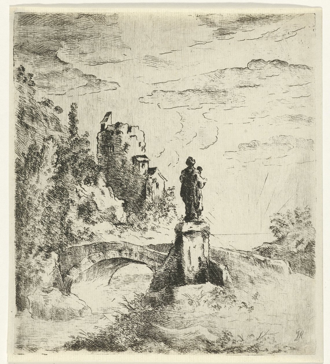 heykel ile köprü by Reinierus Albertus Ludovicus baron van Isendoorn à Blois