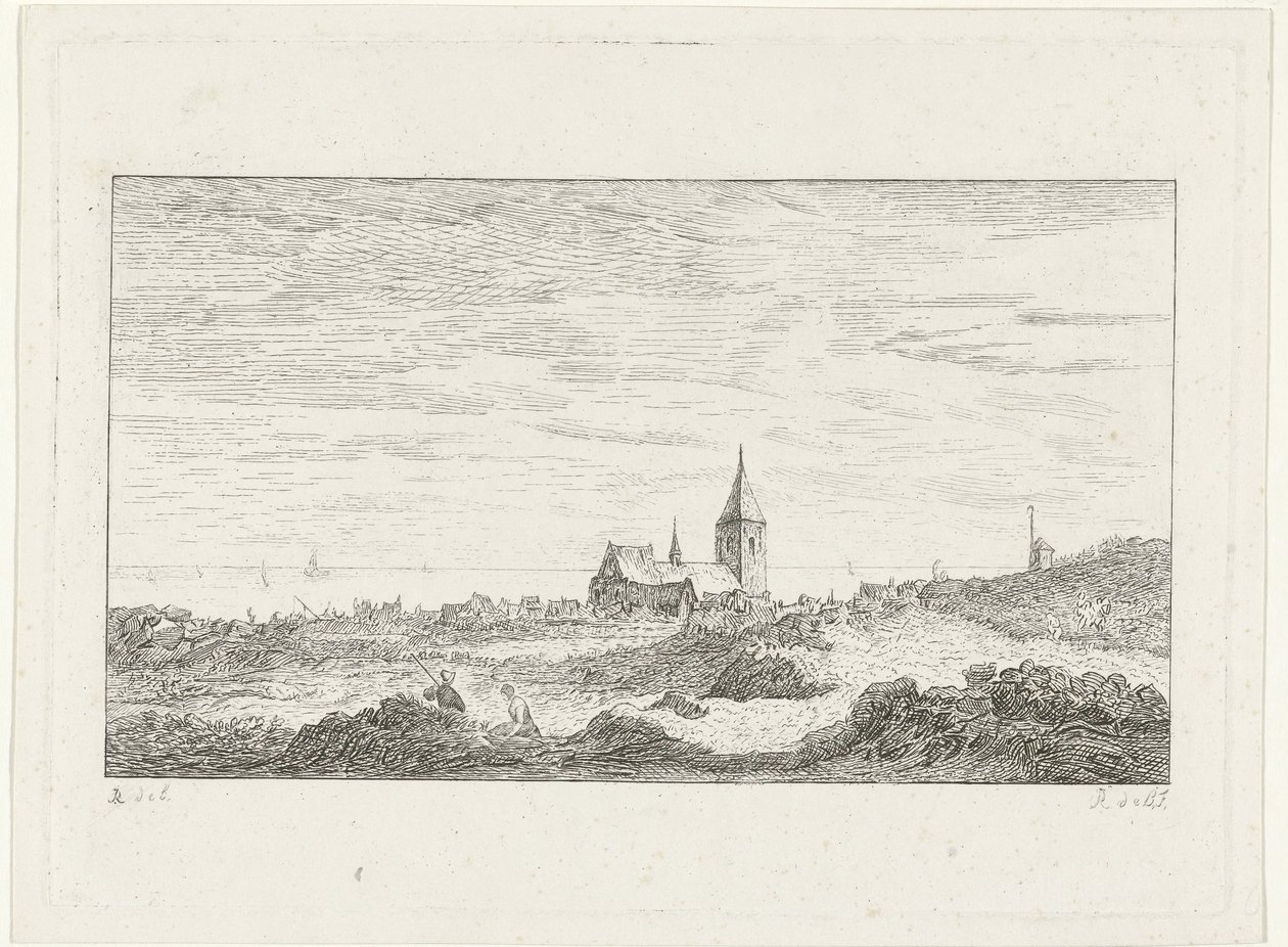 deniz kenarında köy by Reinierus Albertus Ludovicus baron van Isendoorn à Blois