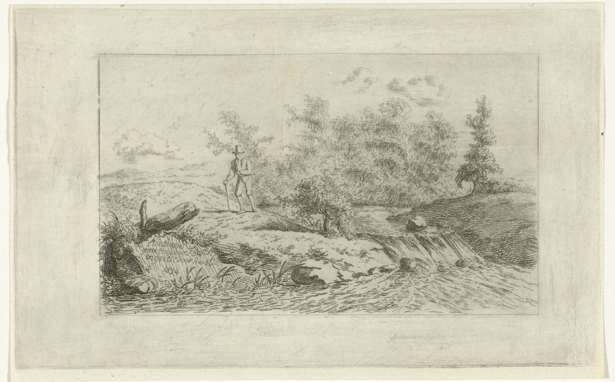 Adam bir şelale by Reinierus Albertus Ludovicus baron van Isendoorn à Blois