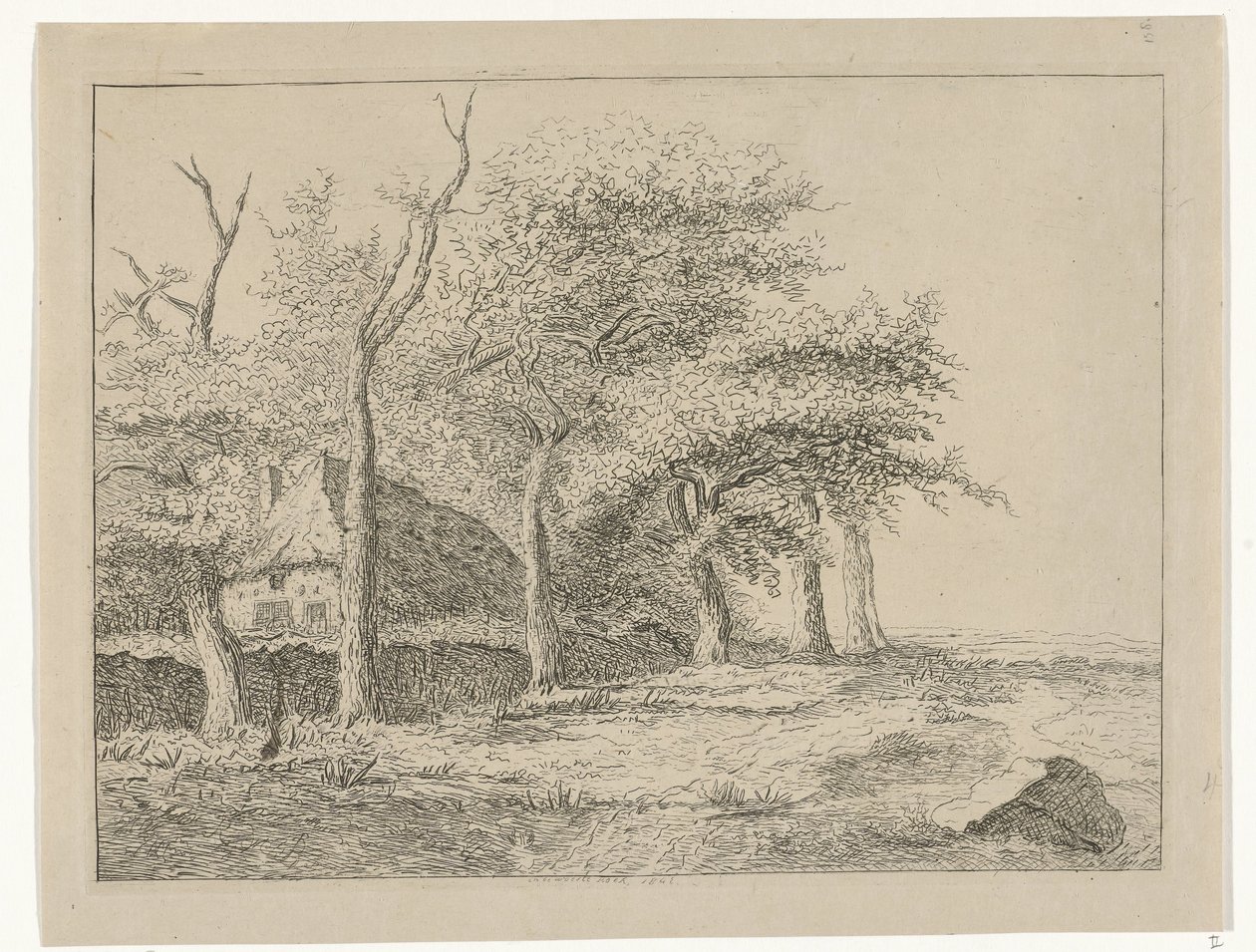 sıra sıra ağaçlar by Reinierus Albertus Ludovicus baron van Isendoorn à Blois