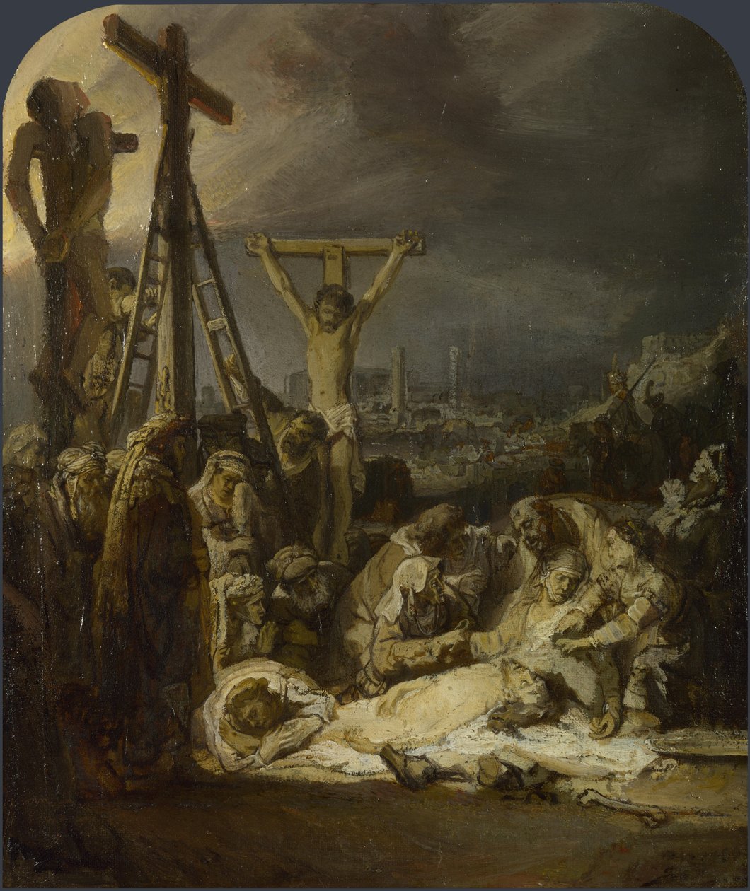 Ölü İsa üzerine ağıt by Rembrandt van Rijn
