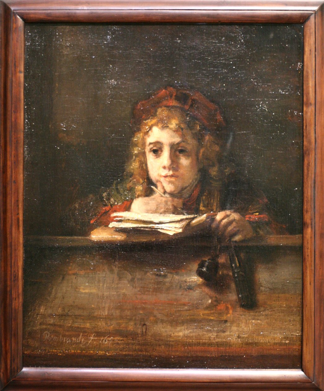 Titus masasında by Rembrandt van Rijn