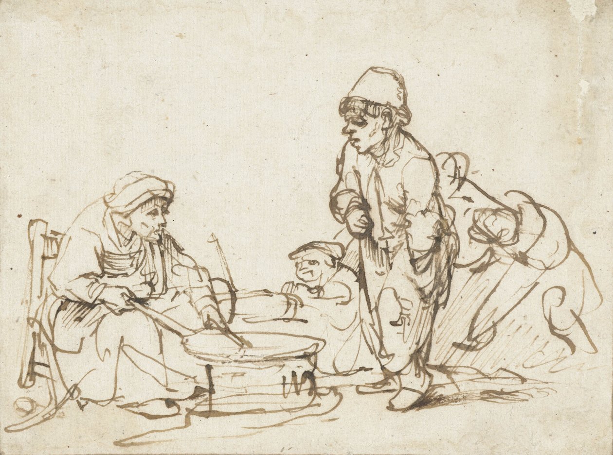 Gözleme Kadın, c.1635 by Rembrandt van Rijn