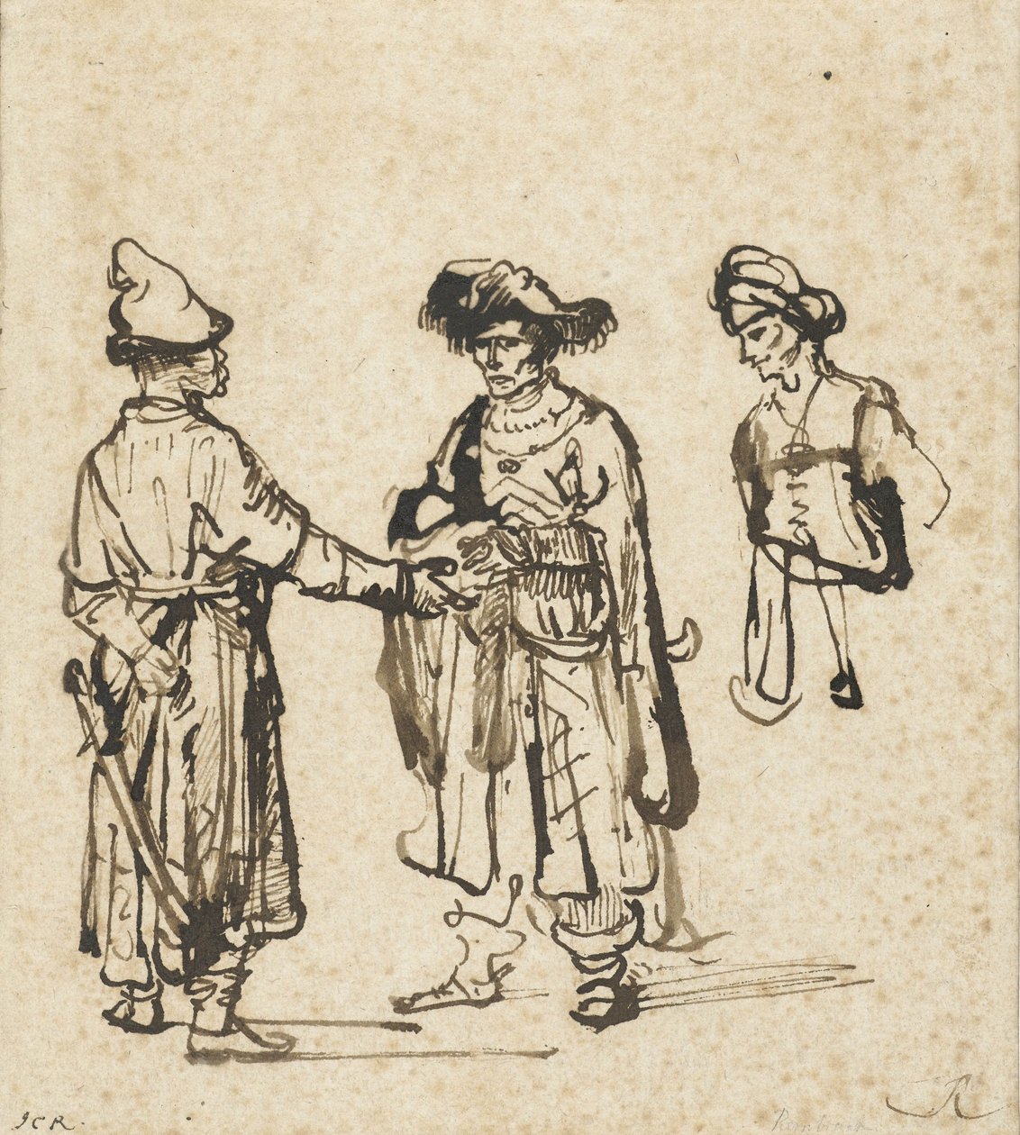Üç Doğulu Sohbet, c.1645 by Rembrandt van Rijn