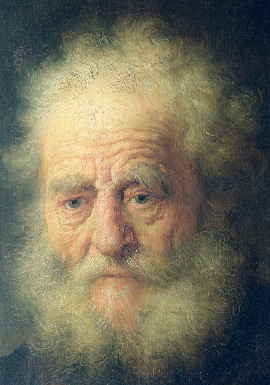 Altın Zincirli Yaşlı Adam Büstü (detay) by Rembrandt van Rijn