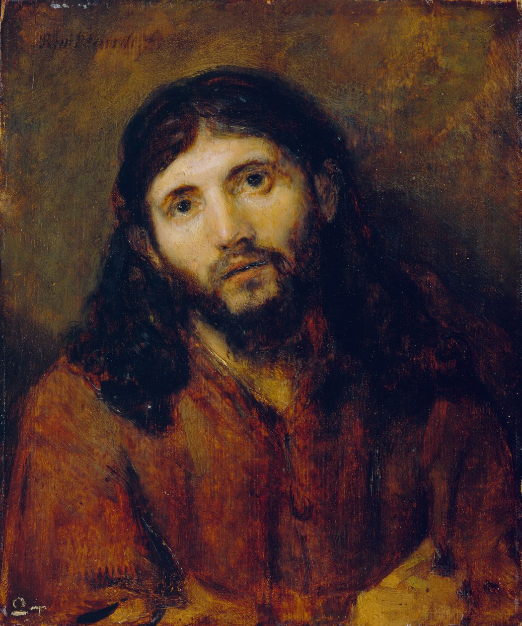 İsa, c.164850 (meşe panel üzerinde yağ) by Rembrandt van Rijn