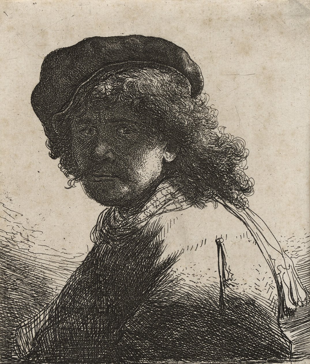 Başörtülü Rembrandt, yaklaşık 1663 by Rembrandt van Rijn