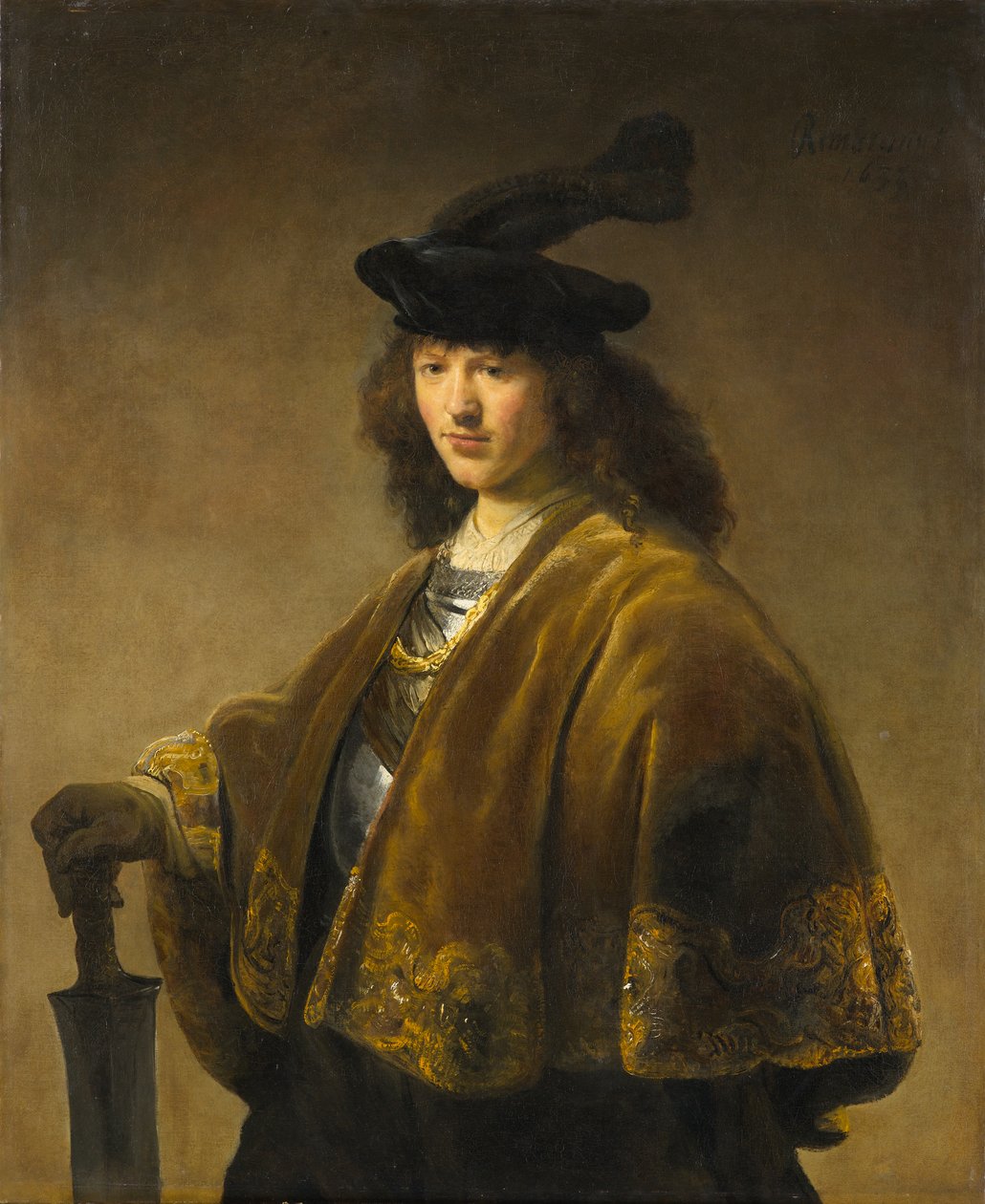 Kılıçlı Genç Adam, c.1633-1645 by Rembrandt Harmensz. van Rijn circle of Rembrandt Harmensz. van Rijn circle of