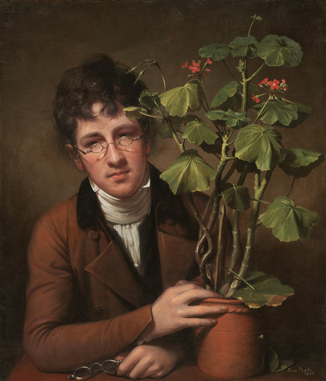 Sardunyalı Rubens Peale by Rembrandt Peale