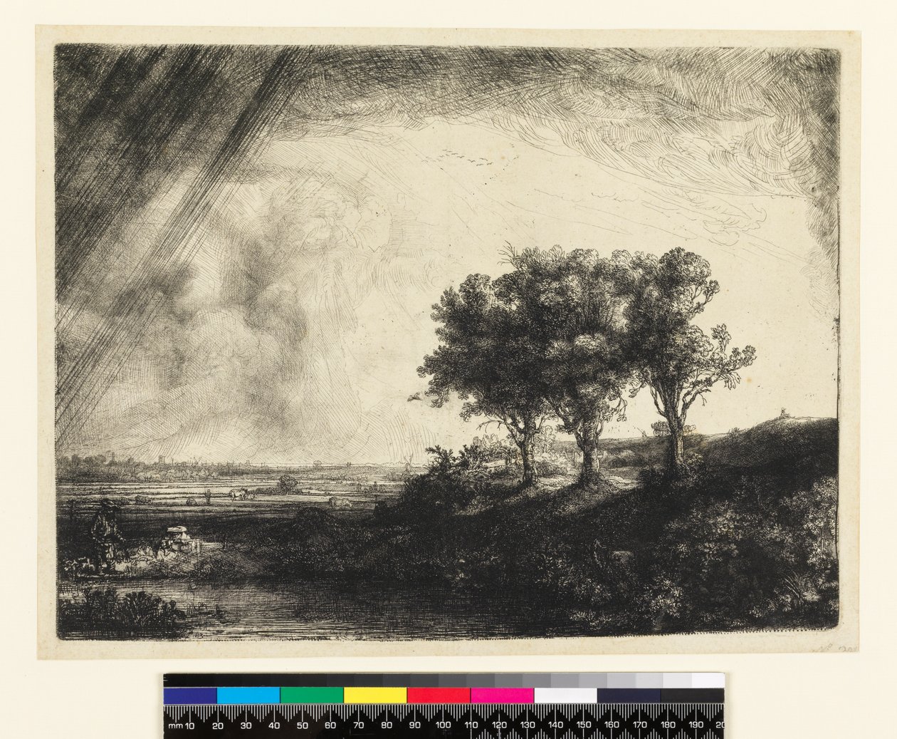 23.K5-292 Üç Ağaç by Rembrandt van Rijn