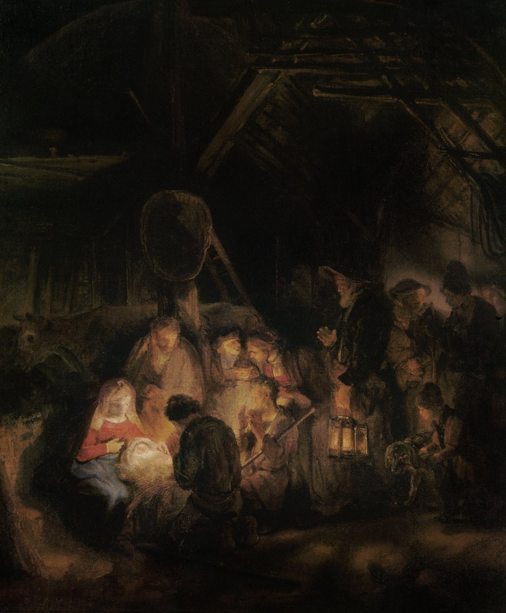 Çobanların Hayranlığı, 1646 by Rembrandt van Rijn