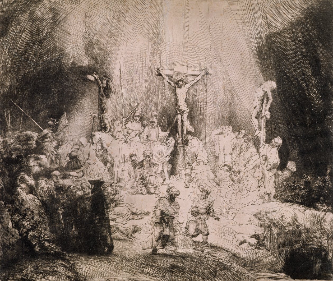 B.78.III Üç Haç, c.1660 by Rembrandt van Rijn