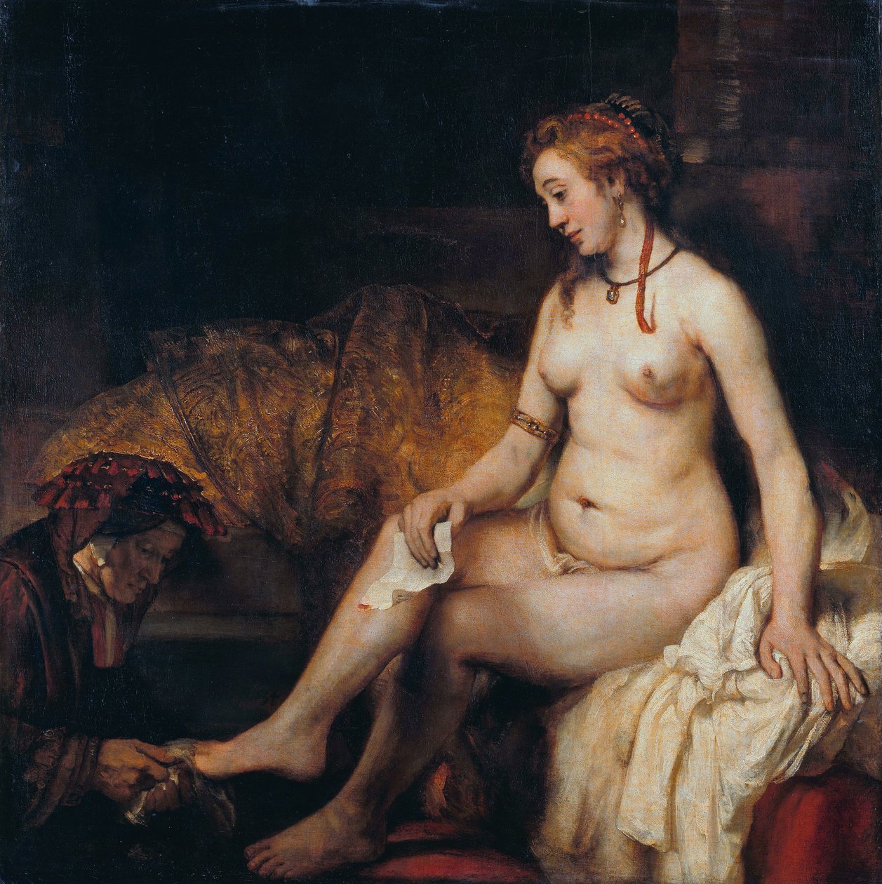 Davids mektubu ile Bathsheba by Rembrandt van Rijn