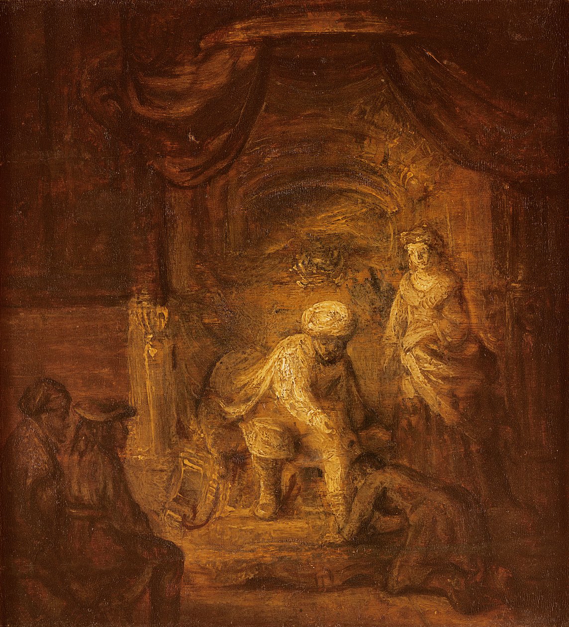 İncil sahnesi by Rembrandt van Rijn