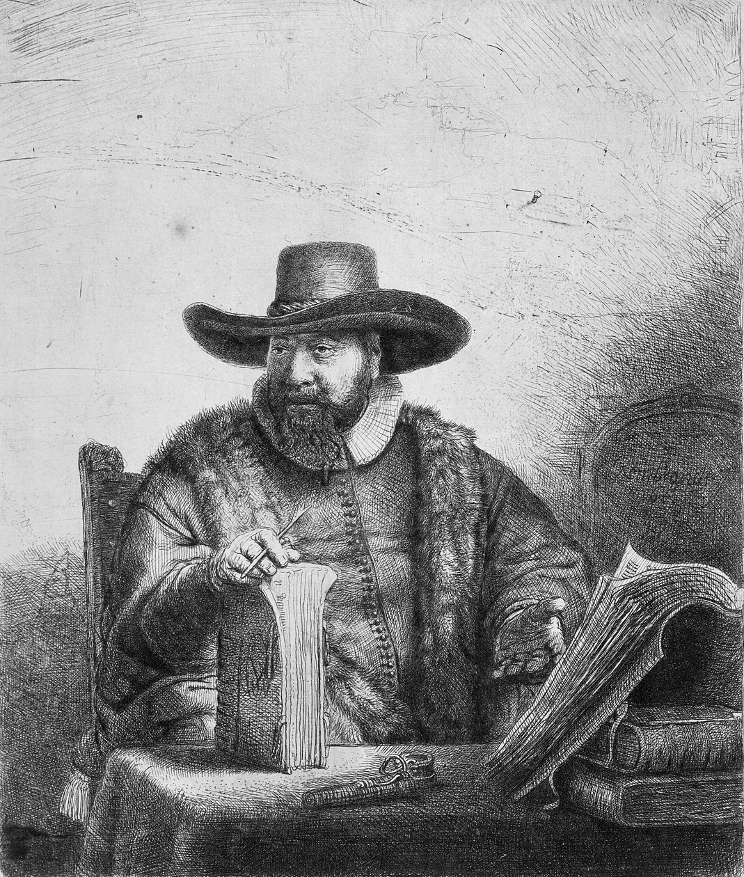 Cornelius Claesz Anslo (1592-1646) 1640 (bkz. 242867) by Rembrandt van Rijn