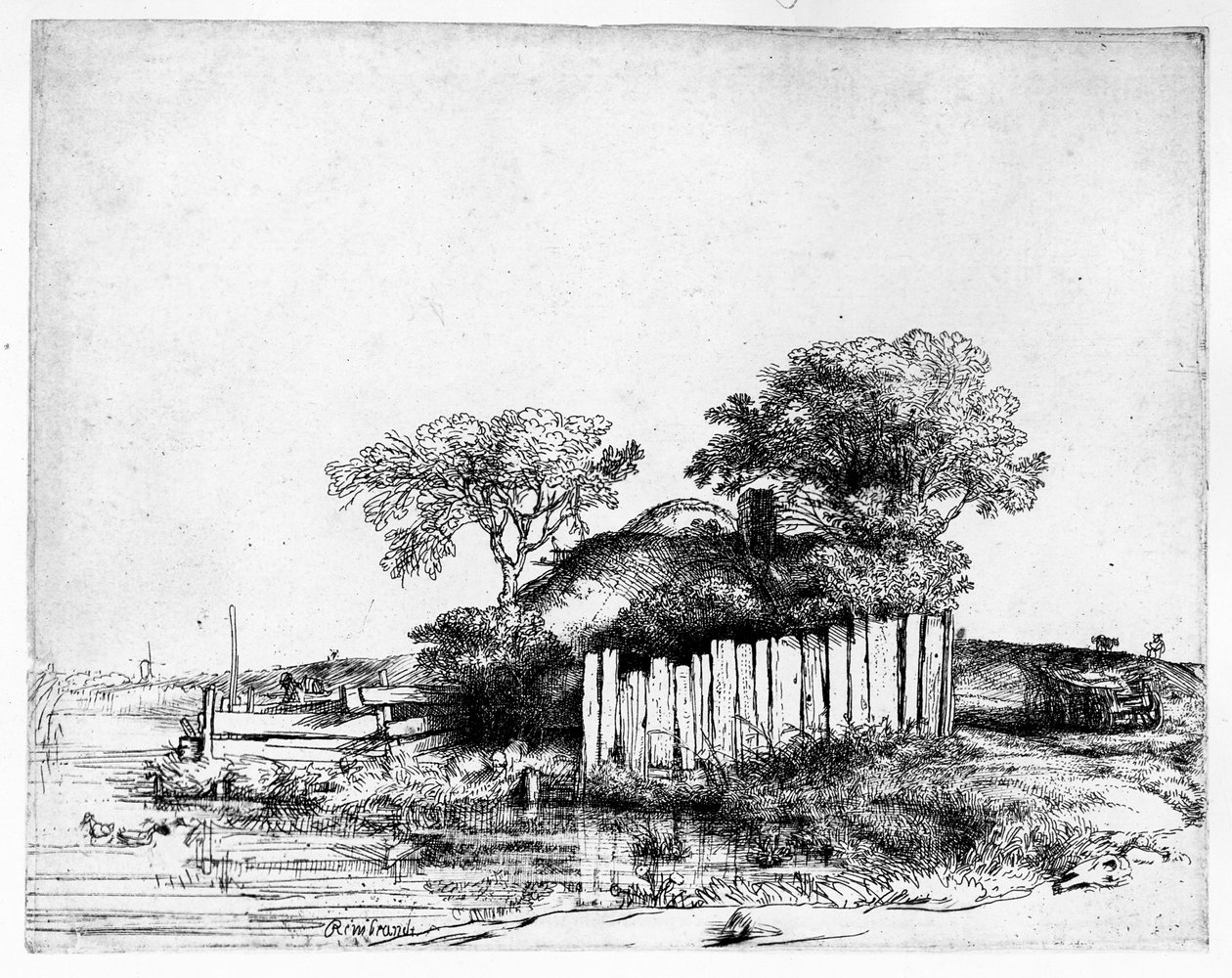 Beyaz bir solgunluk ile yazlık, 1648 by Rembrandt van Rijn