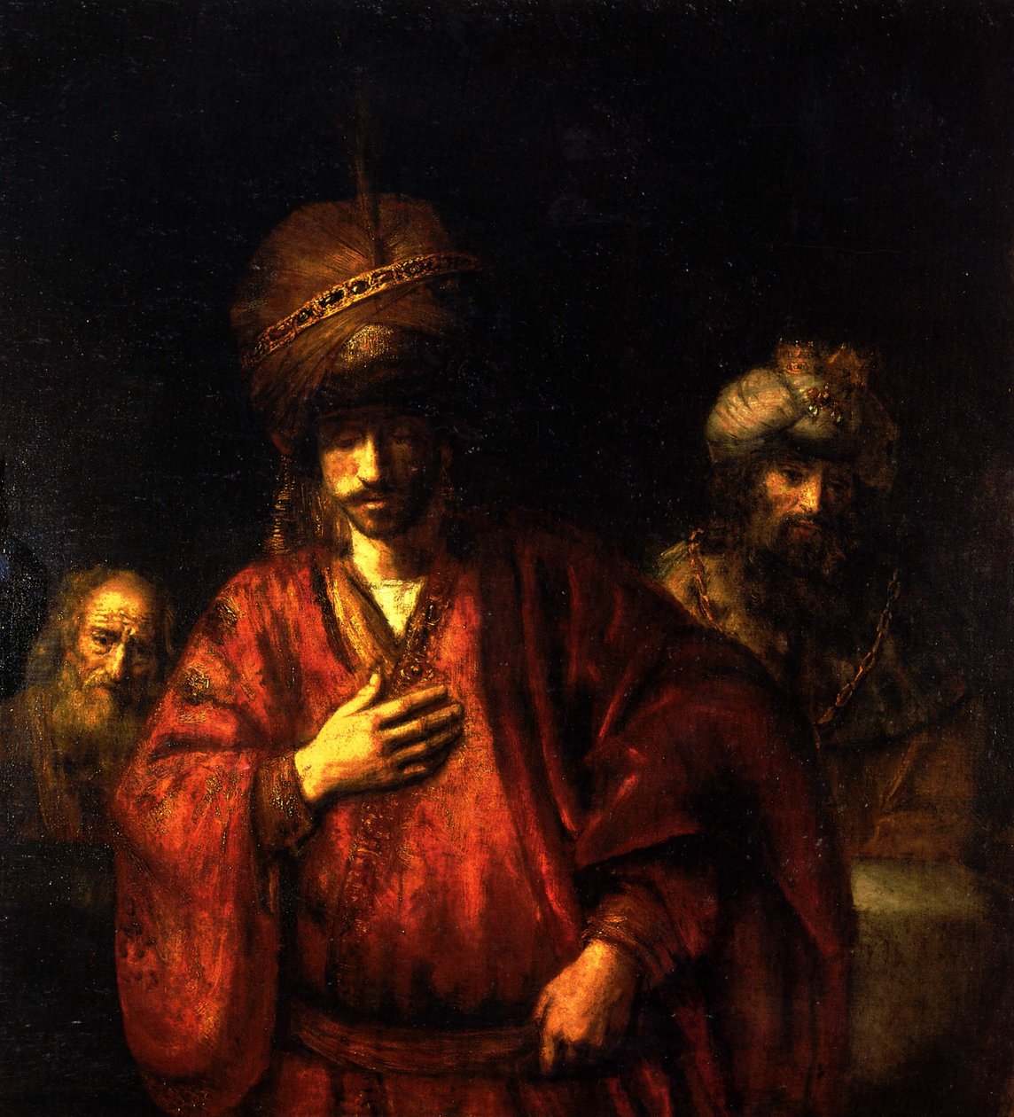 Haman Kaderini Tanıdı by Rembrandt van Rijn