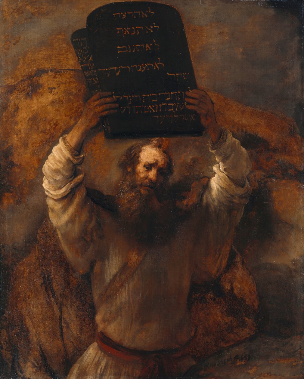 On Emir ile Musa by Rembrandt van Rijn