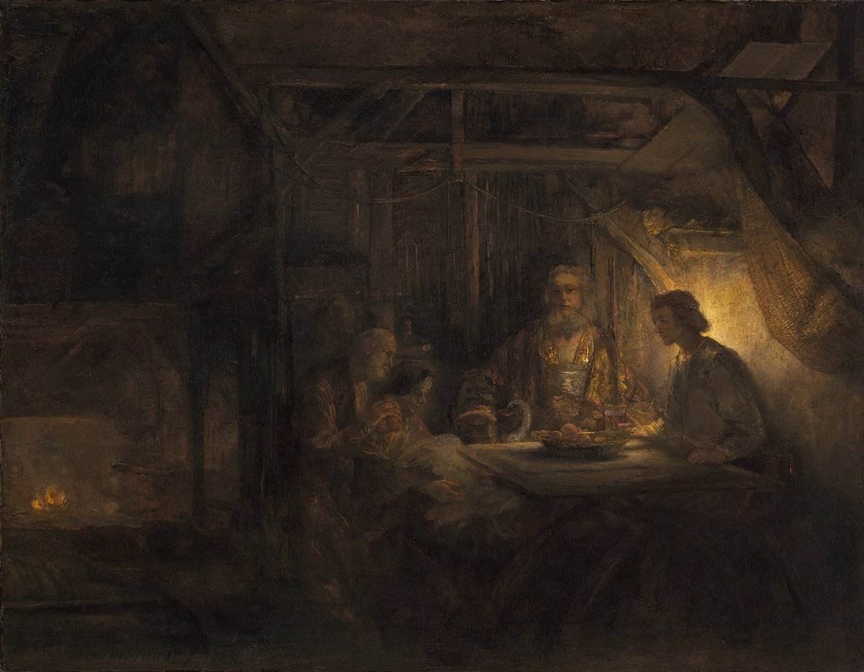 Philemon ve Baucis by Rembrandt van Rijn