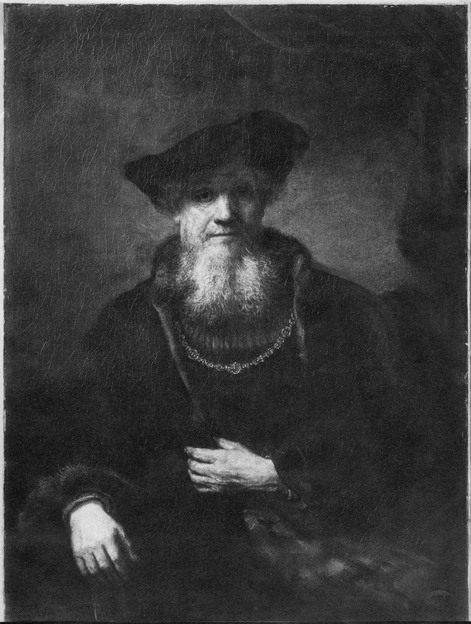 Bir hahamın portresi by Rembrandt van Rijn