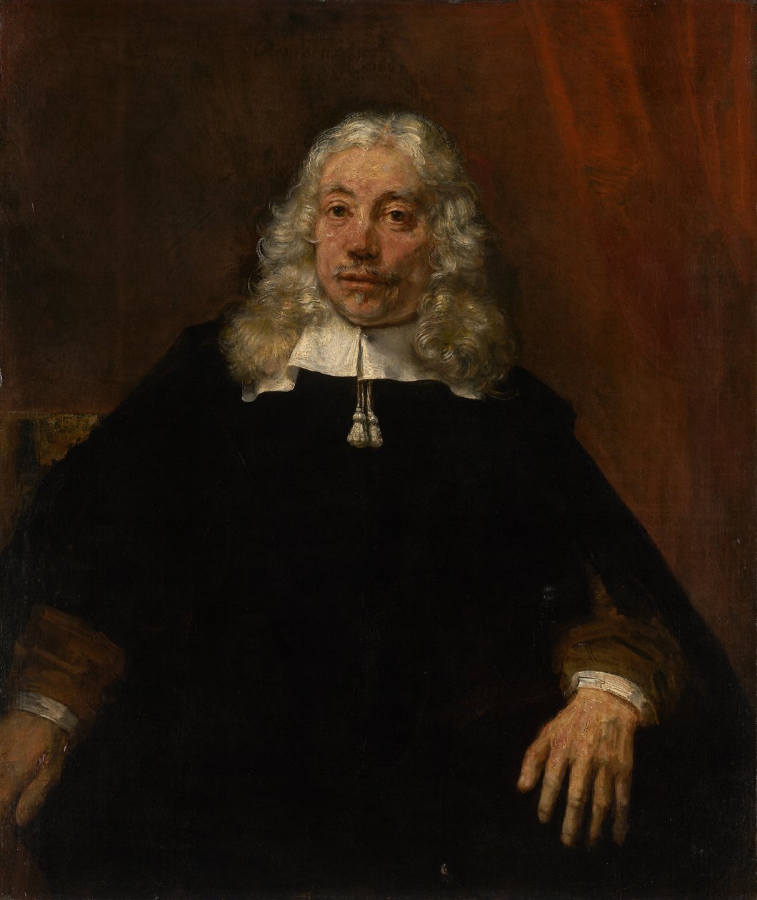 Beyaz saçlı bir adamın portresi by Rembrandt van Rijn