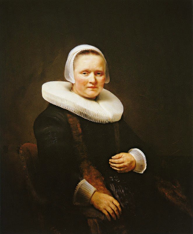Bir kadının portresi, muhtemelen Anna Wijmer by Rembrandt van Rijn