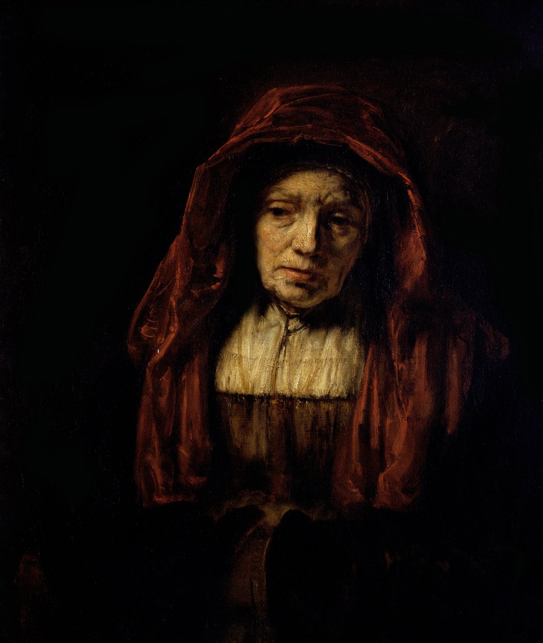 Yaşlı Bir Kadının Portresi by Rembrandt van Rijn
