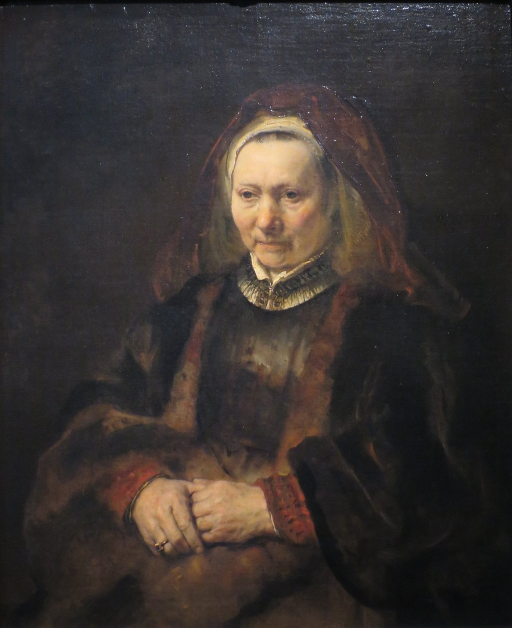 Yaşlı Bir Kadının Portresi by Rembrandt van Rijn