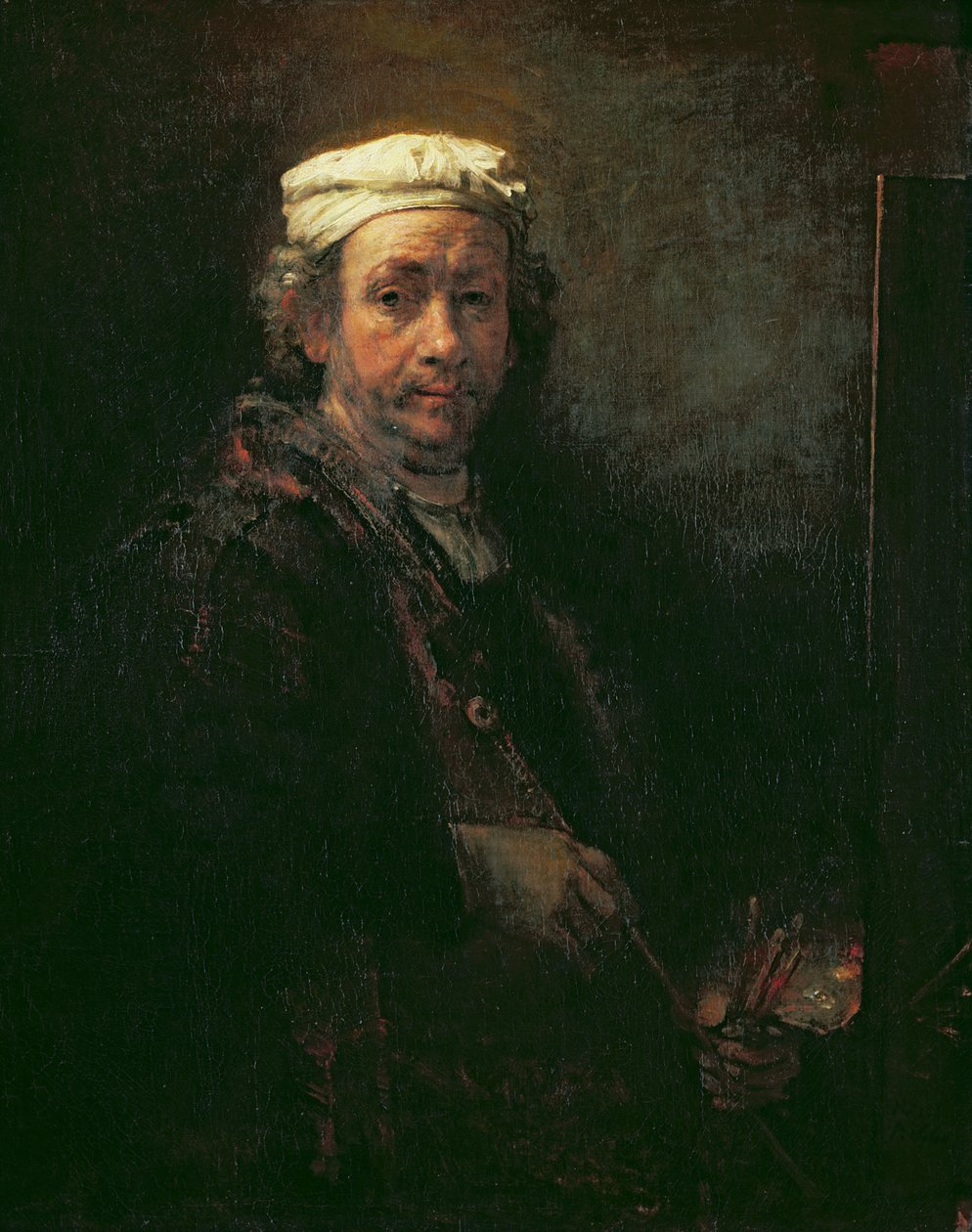 Sanatçının Şövalesindeki Portresi, 1660 by Rembrandt van Rijn