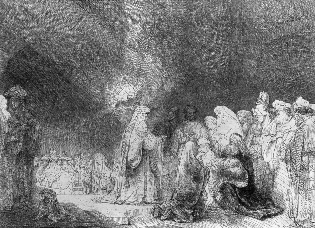 Tapınakta Sunum by Rembrandt van Rijn