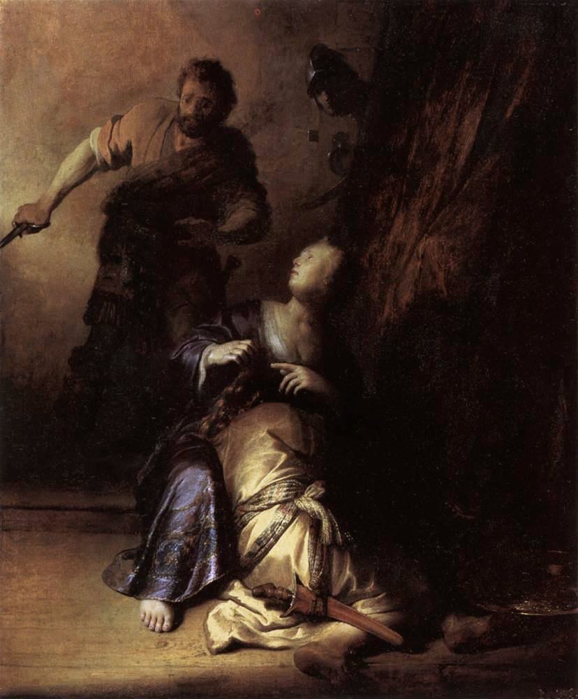Samson ve Delilah by Rembrandt van Rijn