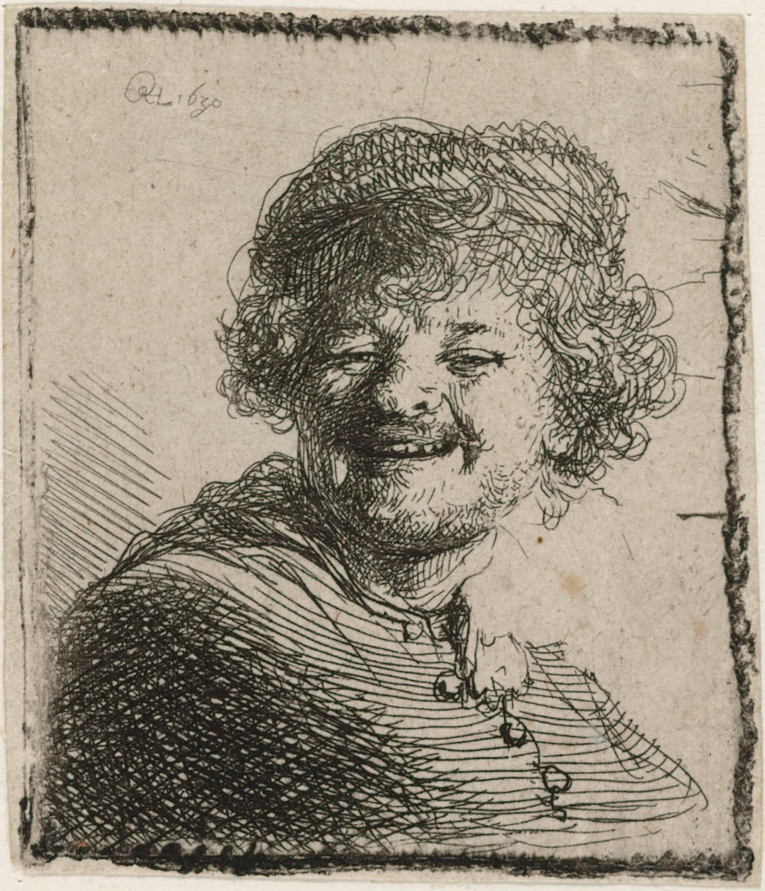 Şapkalı Otoportre by Rembrandt van Rijn