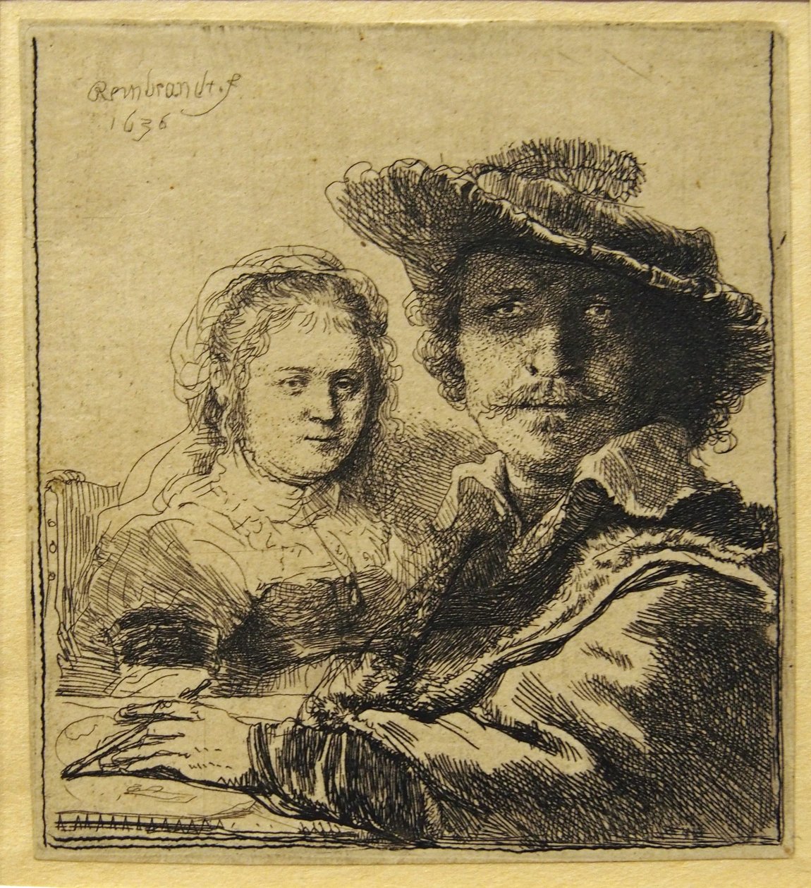 Saskia ile otoportre by Rembrandt van Rijn