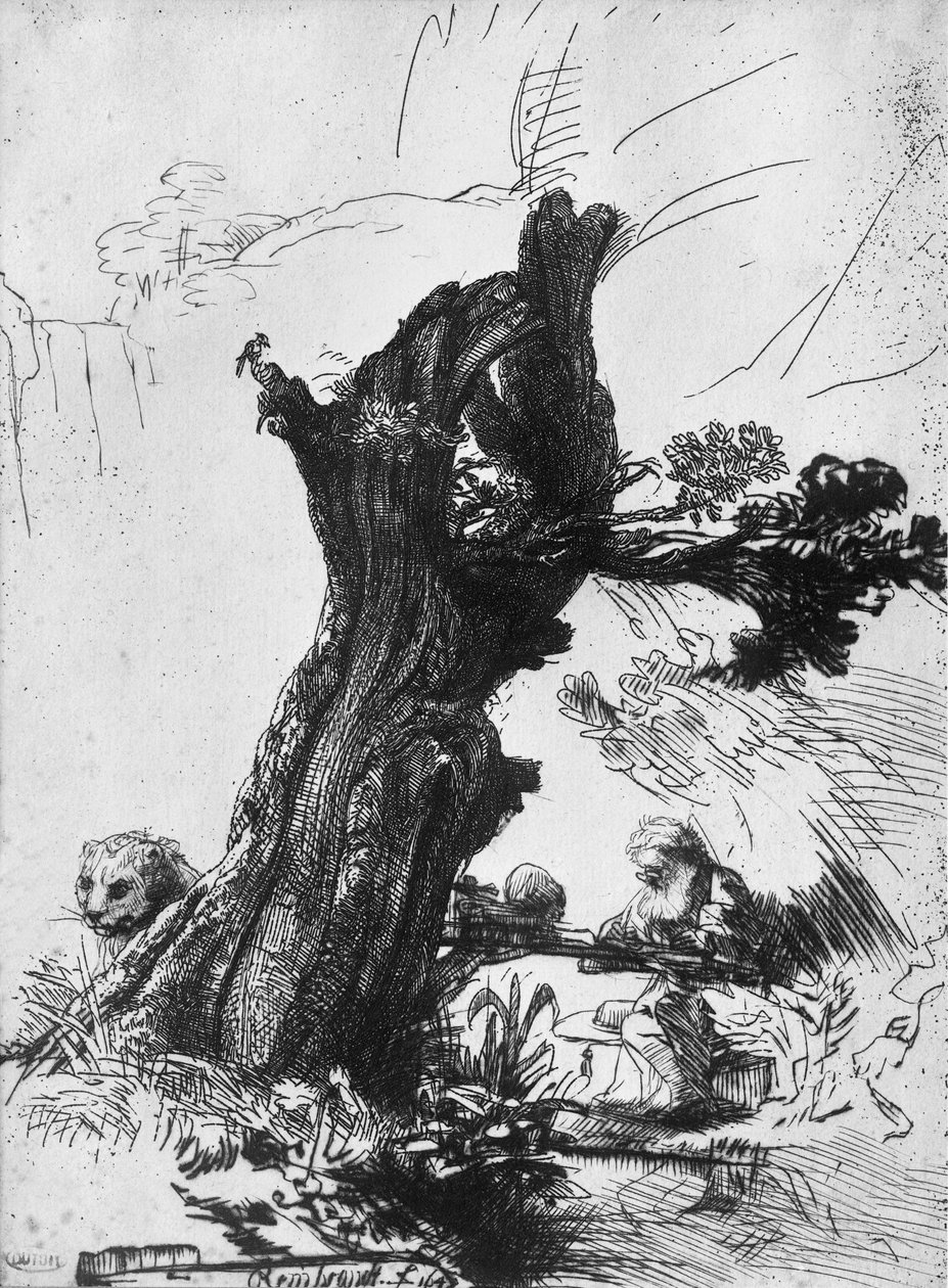 Aziz Jerome Yazısı, 1648 by Rembrandt van Rijn