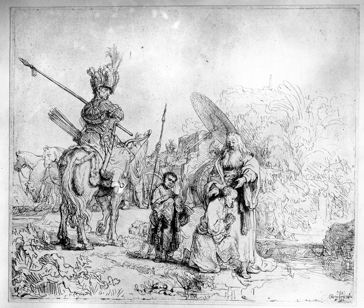 Hadım Vaftizi, 1641 by Rembrandt van Rijn