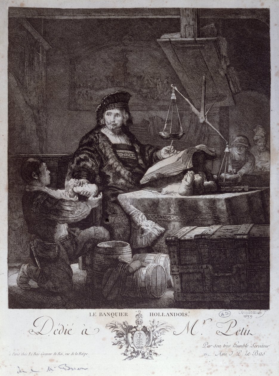 Hollandalı Bankacı, 1639 by Rembrandt van Rijn