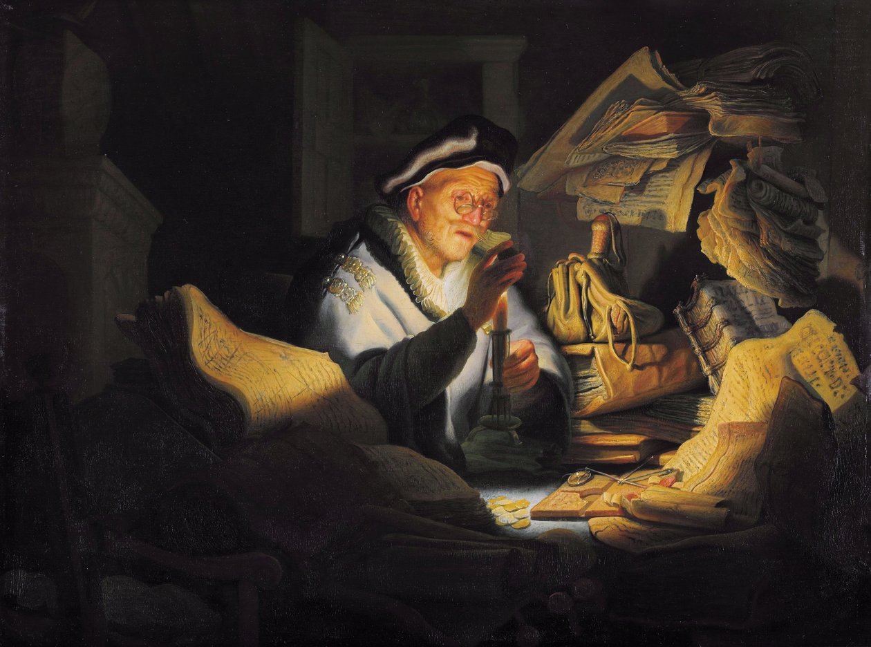 Zengin aptalın benzetmesi by Rembrandt van Rijn
