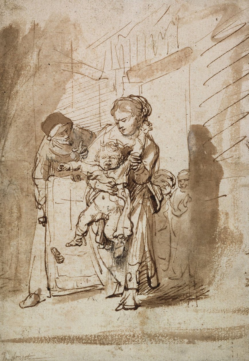 asi çocuk by Rembrandt van Rijn