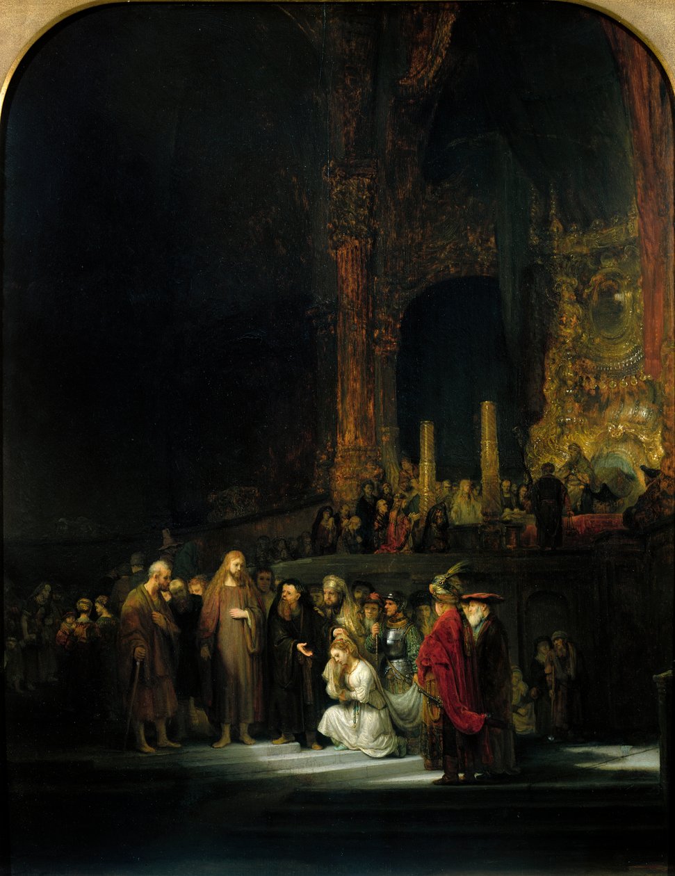 Zinada Alınan Kadın, 1644 by Rembrandt van Rijn