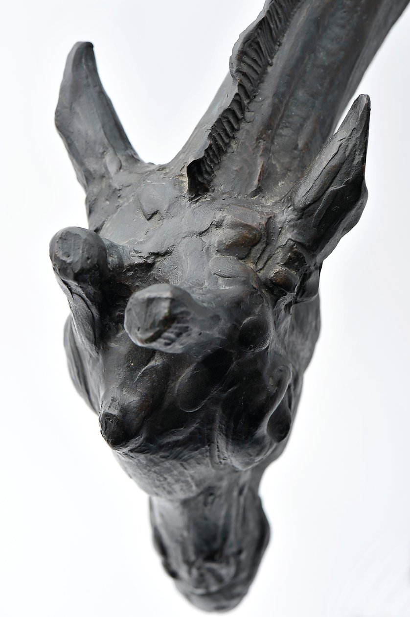 Başı Alçaltılmış Büyük Zürafa, 1909-10 modellenmiştir, 1913