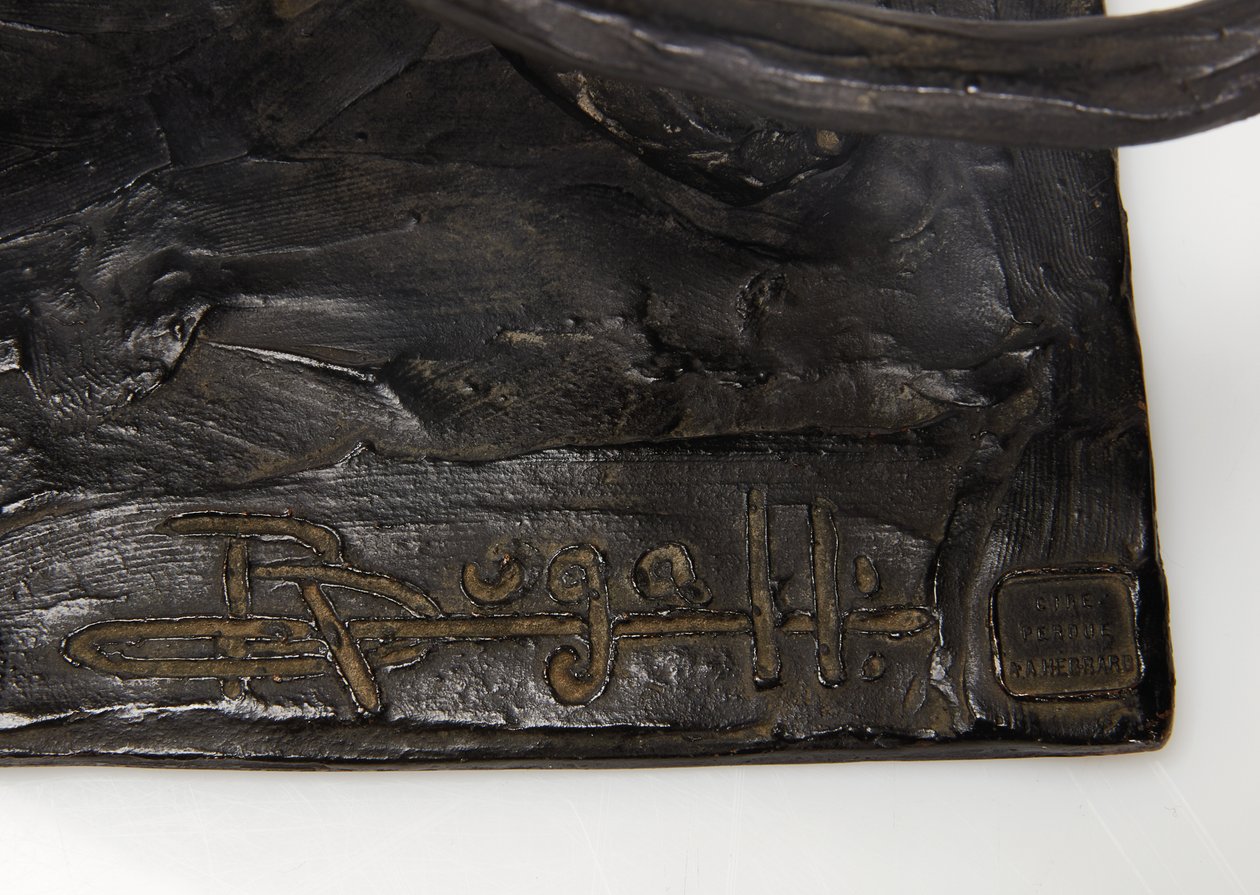 Panter yürüyüşü, arka bacağı kaldırılmış, c.1904 (patine bronz) by Rembrandt Bugatti