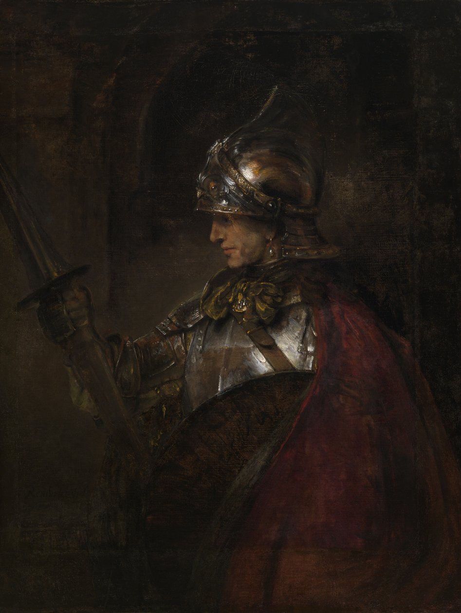 Zırhlı Bir Adam by Rembrandt Harmensz. van Rijn