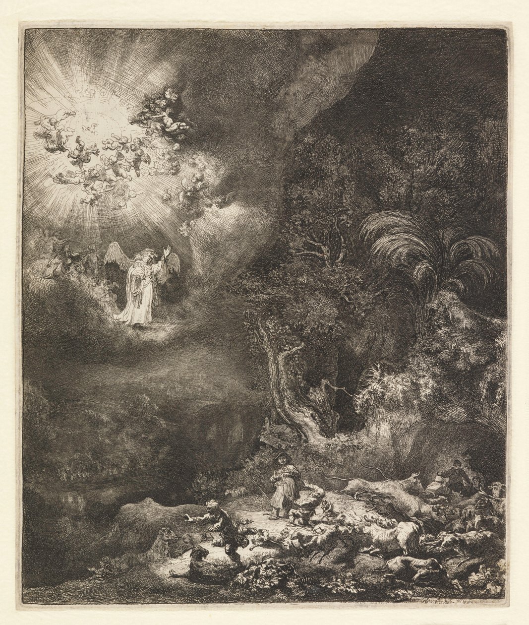 Çobanlara Müjde, 1634 by Rembrandt van Rijn