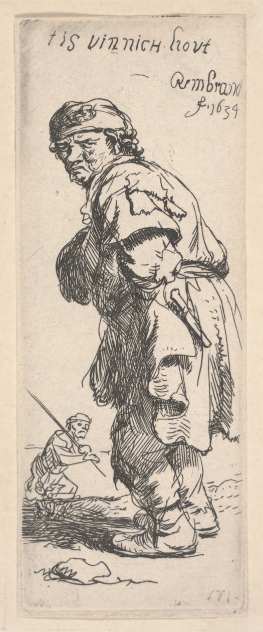 dilenci konuşma by Rembrandt van Rijn